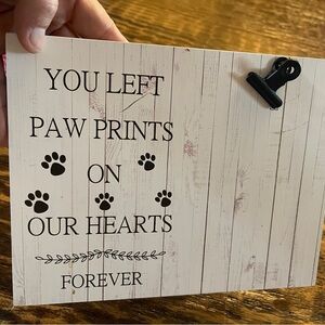 Pet Memorial Plaque with Clip